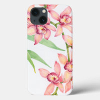 Watercolor Pink Flowers