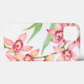 Watercolor Pink Flowers Case-Mate iPhone Hülle (Rückseite (Horizontal))