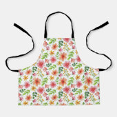 Watercolor Pink Flowers Pattern-69677 Schürze (Vorderseite)
