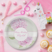 Watercolor Pink Hydrangea Invitation Pappteller (Party)