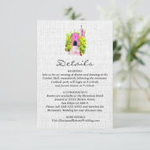 Watercolor Pink Kapelle Mexiko Hochzeitskarte Dankeskarte (Stehend Vorderseite)