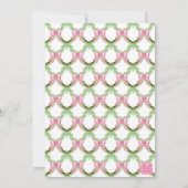 Watercolor Pink Leopard Monogram Crest Party Einladung (Rückseite)