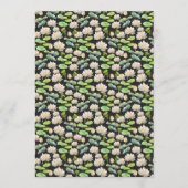 Watercolor Pink Lotus Seamless Pattern Einladung (Vorderseite)