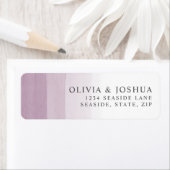 Watercolor Pink Ombre Wedding Rücksendeadresse (Insitu)