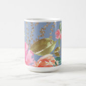 Watercolor Pink Peony Pattern Kaffeetasse (Mittel)