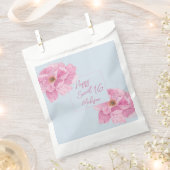 Watercolor Pink Peony Sweet 16 Party Geschenktütchen (Ausgeschnitten)