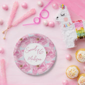 Watercolor Pink Peony Sweet 16 Party Pappteller (Party)