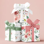Watercolor Pink Rose Geburtstagswrapping Sheets Geschenkpapier Set<br><div class="desc">Feiern Sie einen besonderen Geburtstag mit diesen schönen Aquarellfarben rosa Rosa-Packpapier-Blätter!</div>
