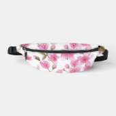 Watercolor Pink Sakura Flowers cherry blossom Bauchtasche (Vorderseite)