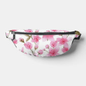 Watercolor Pink Sakura Flowers cherry blossom  Bauchtasche (Ablage )