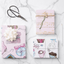 Watercolor Pink Weihnachten