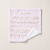 Watercolor Pink Weihnachtselemente Badhandtuch Set (Waschlappen)