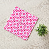 Watercolor Pink White Red Diamonds Fliese