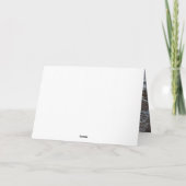 Watercolor Poinsettia Foto Karte (Rückseite)