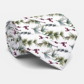 Watercolor Poinsettia Pattern  Krawatte (Gerollt)