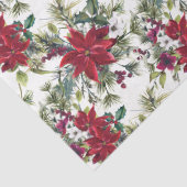 Watercolor Poinsettia Pattern  Seidenpapier (Detail)