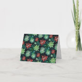 Watercolor Poinsettia Weihnachten (Rückseite)