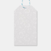 Watercolor Poinsettia Weihnachtsfeier Geschenkanhänger (Rückseite)