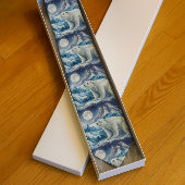 Watercolor Polar Bear Arctic Ice  Krawatte