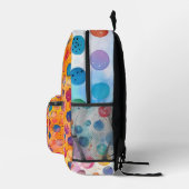 Watercolor Polka Dot Bedruckter Rucksack (Rechts)