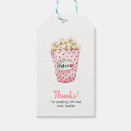 Watercolor Popcorn Danke für Ihre Tags | Anhänger
