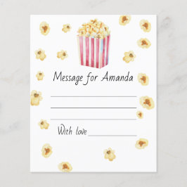 Watercolor Popcorn Geburtstagszeitkapsel