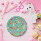 Watercolor Popsicles Sommergeburtsfeier Pappteller (Party)