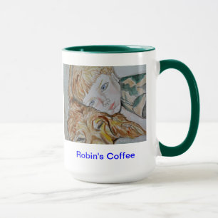 Watercolor-Porträt-Tasse Tasse