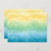 watercolor postcard postkarte (Vorne/Hinten)