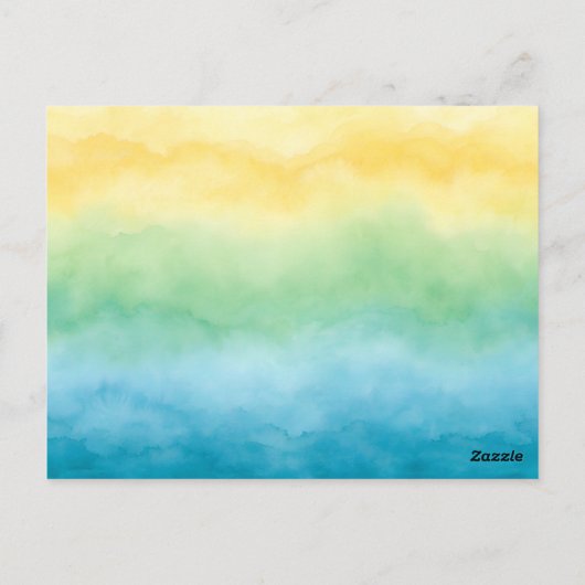 watercolor postcard postkarte (Rückseite)