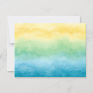 watercolor postcard postkarte