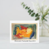 WATERCOLOR POSTCARD SHOW POSTKARTE (Stehend Vorderseite)