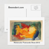 WATERCOLOR POSTCARD SHOW POSTKARTE (Vorne/Hinten)