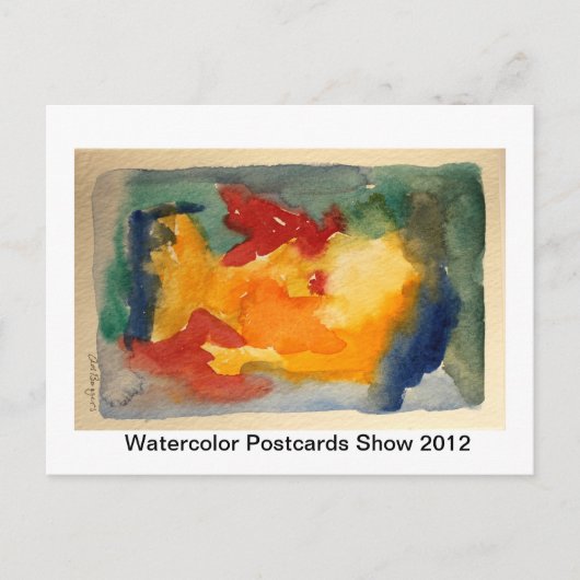 WATERCOLOR POSTCARD SHOW POSTKARTE (Vorderseite)