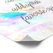 watercolor poster create your own quote wall art (Ecke)