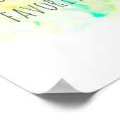 watercolor poster create your own quote wall art (Ecke)