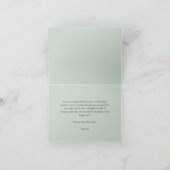 Watercolor Pram Babydusche Danke Karte (Innenseite)