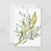 Watercolor Pregnant Woman Baby Sprinkle Einladung (Rückseite)