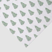 Watercolor Preppy Holidays Tree Ginger Jar Baubles Seidenpapier (Ausschnitt)