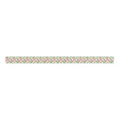 Watercolor Preppy Leopard Garland Christmas Ripsband (Vorderseite)