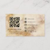 Watercolor Professional Business QR Code Visitenkarte (Vorderseite)