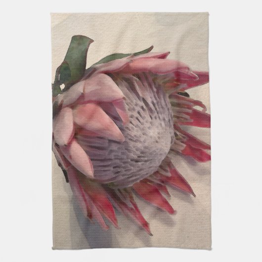 Watercolor Protea Dishclow Geschirrtuch (Vertikal)