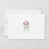 Watercolor Protea RSVP Cards (Rückseite)