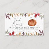 Watercolor Pumpkin Buchungsanfragekarte Begleitkarte (Vorderseite)