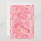 Watercolor Pumpkin Confetti Girl Einladung (Rückseite)