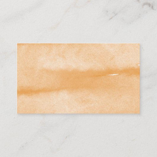 Watercolor Pumpkin Diaper Raffel Ticket Begleitkarte (Rückseite)