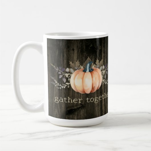 Watercolor Pumpkin Kaffeetasse (Links)
