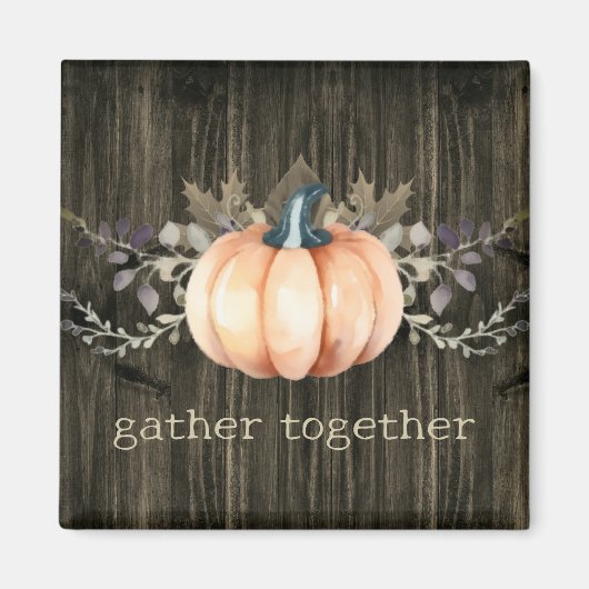 Watercolor Pumpkin Magnet (Vorne)