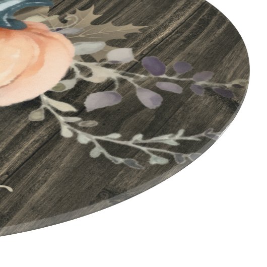 Watercolor Pumpkin Schneidebrett (Ecke)