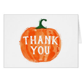 Watercolor Pumpkin Vielen Dank
